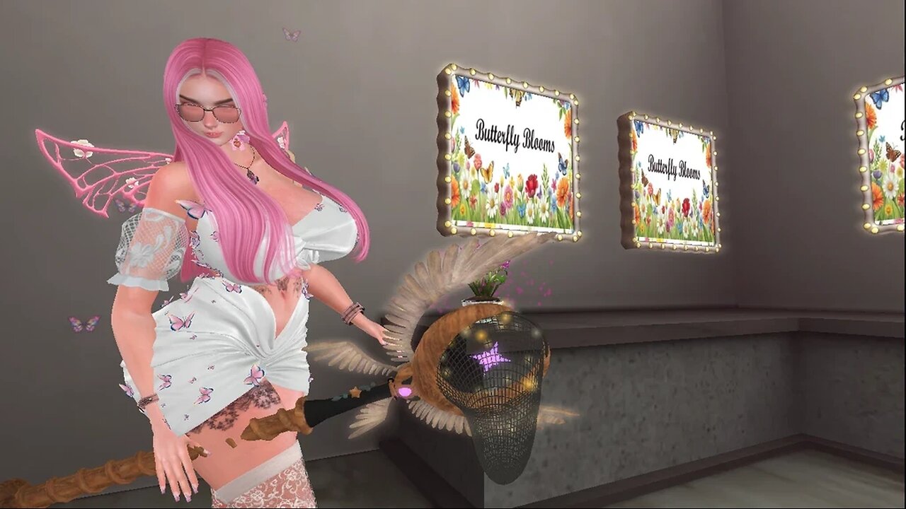 Hunting Butterflies @ Butterfly Blooms, Second Life - Celestial Butterfly Livestream