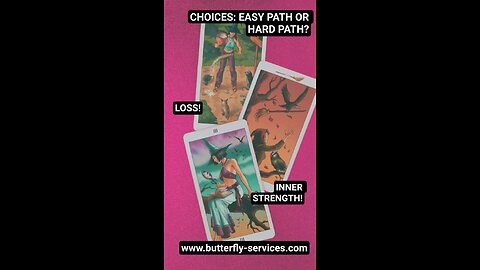 YOU HAVE CHOICES TO MAKE! THE EASY PATH ISN'T ALWAYS EASY! #TAROTREADING #SHORTS #decisionmaking