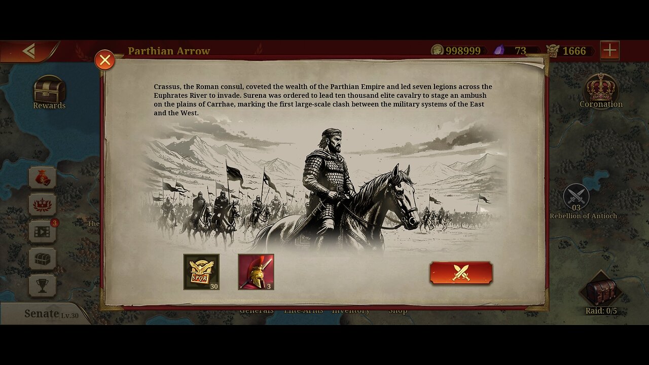 Great Conqueror Rome: Rise of Monarchs: Ruler: Parthian Arrow: Surena V2