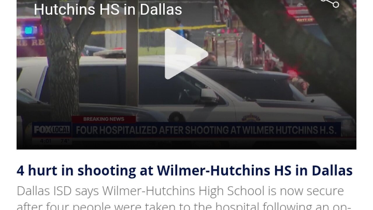 Live Updates | Dallas school shooting: 4 transported from Wilmer-Hutchins HS