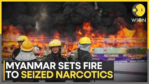Myanmar Junta Burns $300 Million Worth of Seized Narcotics | WION