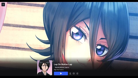 Laying on Rukias Lap | Roblox