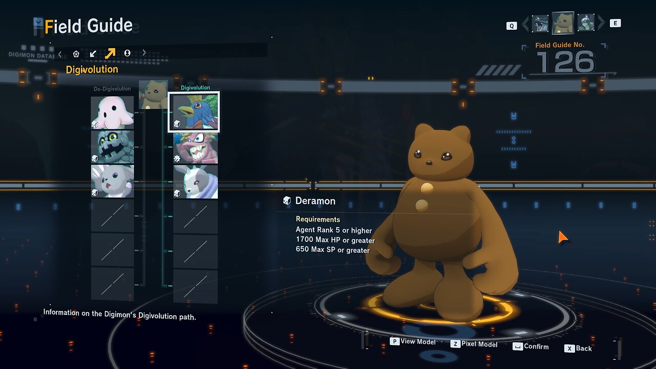 deramon all digivolution/de-digivolution/profile Digimon Story Time Stranger