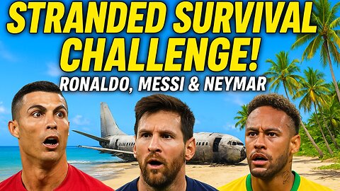 Soccer Legends’ Plane Crash! Ronaldo, Messi & Neymar Fight for Survival on Island"