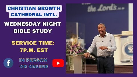 C.G.C. Wednesday Night Bible Study (September 10th 2025)