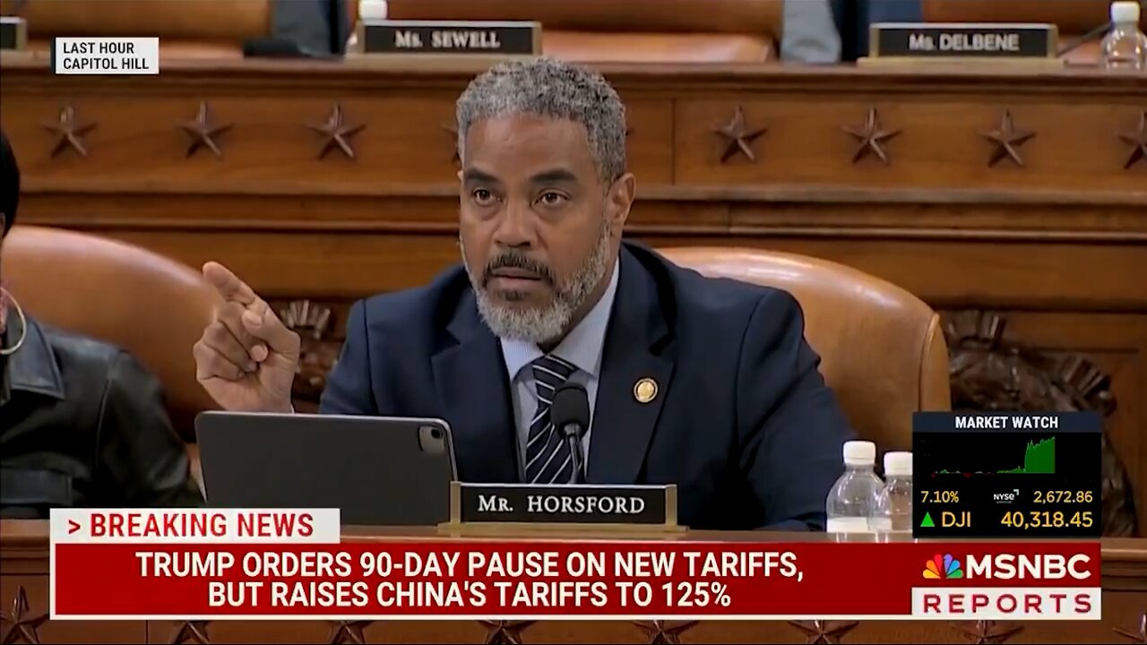 Dem Learns About Tariff Pause...