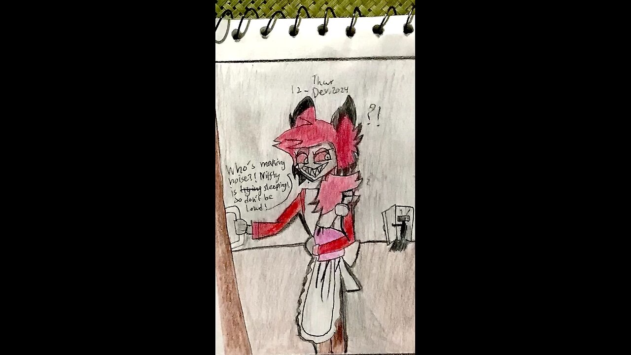 “WHO IS MAKING NOISE?!” | Radiostatic (with Niffty) comic #voxal #radiostatic #alastor #vox #niffty