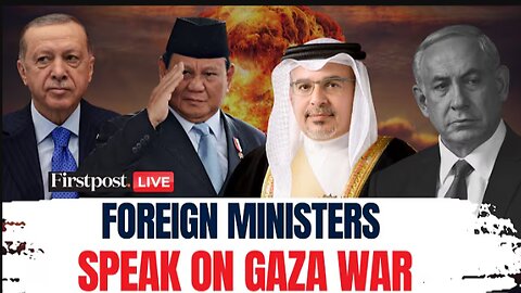 LIVE- Turkiye, Palestine, Bahrain, Indonesia, Qatar, Jordan FMs Speak on Israel-Gaza War - N18G