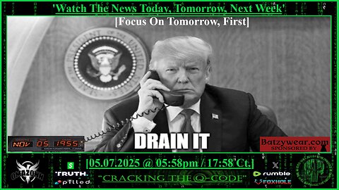 "CRACKING THE Q-CODE" ~ 'Watch The News Today, Tomorrow, Next Week' [Focus On Tomorrow, First]