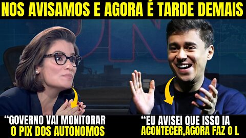 NIKOLAS FAZ NOVO VIDEO SOBRE MONITORAMENDO DO PIX E CRIA PÂNICO NA ESQUERDA