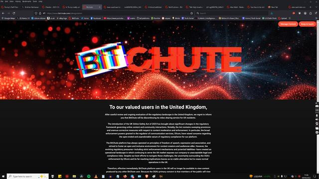 Bitchute Shutting Down Partially in the UK because of Censorship Bill