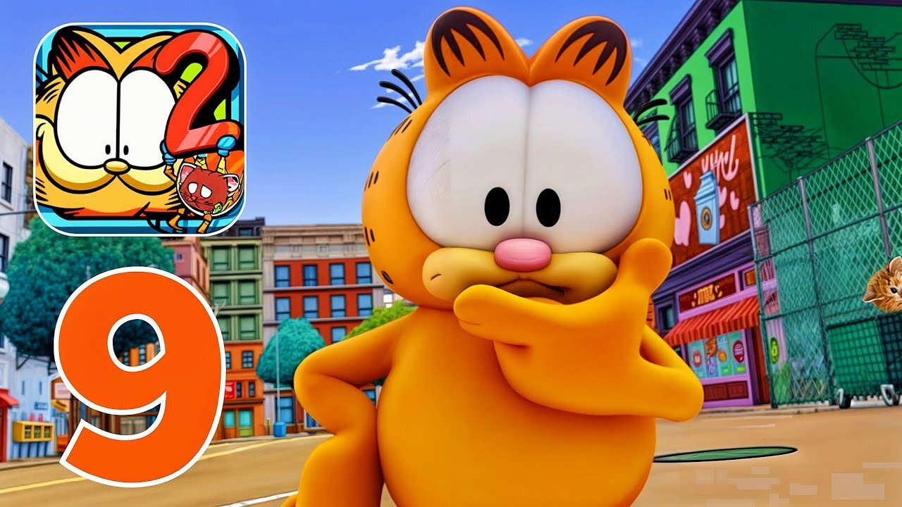 Garfield's Defense 2 - Gameplay Walkthrough Part 9 - Stage 1-5 - Paris (iOS, Android)