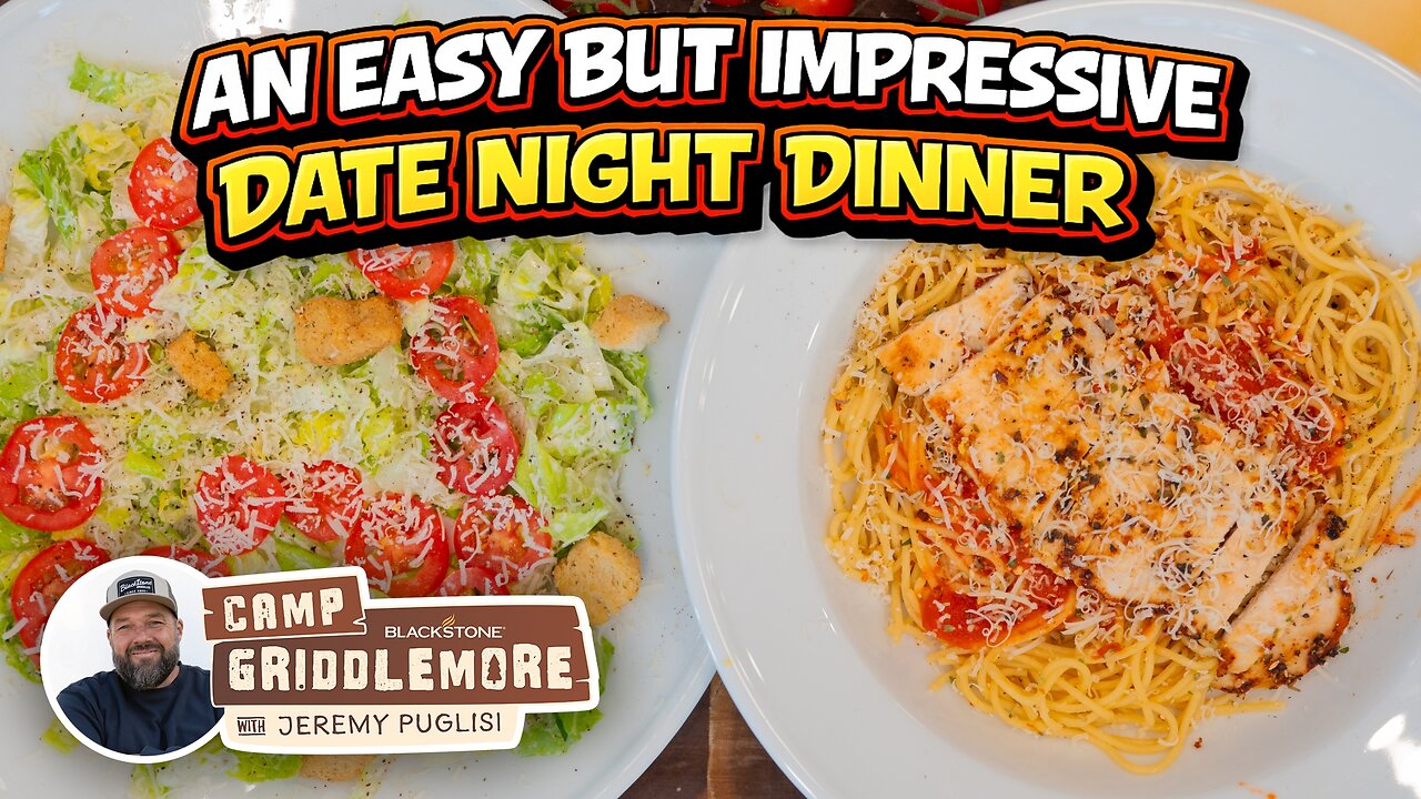 Date Night Chicken Caesar with Pasta | Blackstone Griddles