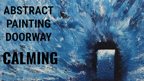 Soothing Art in Motion: Abstract Oil + Cold Wax Painting for Relaxation