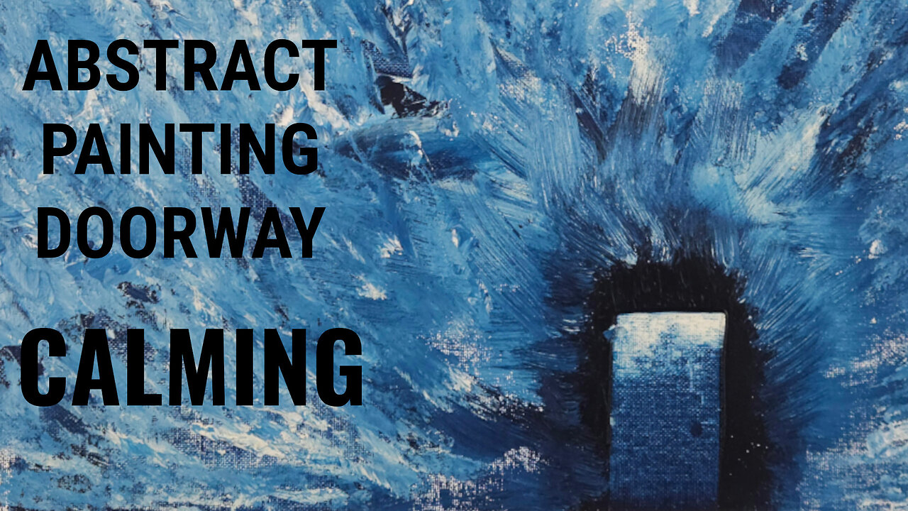 Soothing Art in Motion: Abstract Oil + Cold Wax Painting for Relaxation