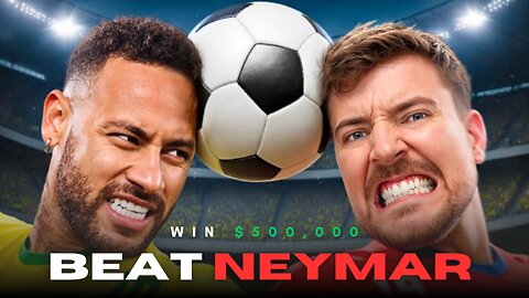Beat Neymar win $500,000 #mrbeast #trending #virals #funny #games #football