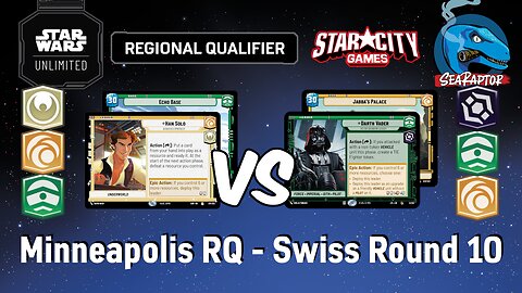 Star Wars Unlimited - Set 4 Minneapolis RQ - Round 10: Han Solo (SOR) vs. Darth Vader (JTL)
