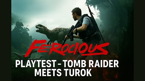 🤯 Control Dinos & Craft WEAPONS! FEROCIOUS Playtest - Tomb Raider Meets Turok Survival - Gameplay