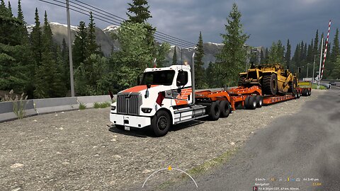 ATS, Uphill 7% grade, Western Star 49x, 60 t, automated manual transmission