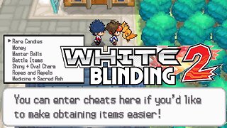 Pokemon Blinding White 2 - NDS ROM Hack, pokemon from Gen 6-7, new minibosses, cheat in-game, dex