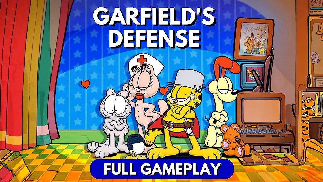 Garfield's Defense - Full Gameplay Walkthrough | All Levels | No Commentary (iOS, Android)