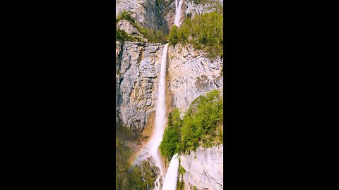 Exploring Switzerland 🇨🇭 hidden waterfalls….#switzerland
