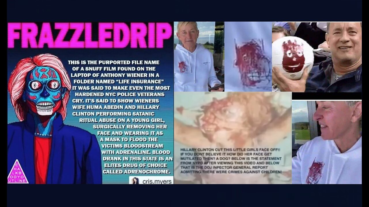 🔲🔺 Frazzledrip: Hillary Clinton Snuff Video ▪️ Where is Anthony Weiner's laptop❓