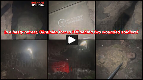 Siversk: Russian soldiers inspect a former Ukrainian bunker