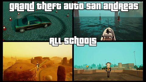 GTA: San Andreas – The Definitive Edition | Side Activities: SCHOOLS (Driving, Boat, Flight, Bike)