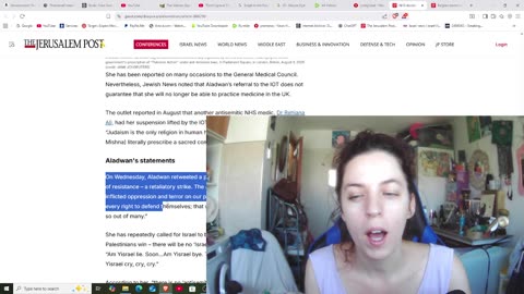 Jihadi Antisemitic NHS doctor To Lose Her Licence Hopefully