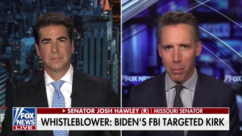 NEW: Senator Josh Hawley say’s Biden’s FBI was “INTIMIDATING” Charlie Kirk