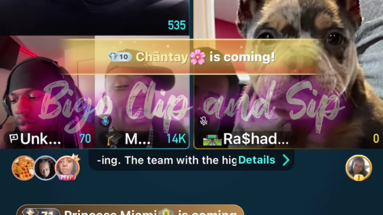 Team PK Moet n her men Reese Shad Flocko Unknown 8/5/25 #bigoclipandsip