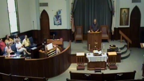First Baptist Church, Loudonville, Ohio. June 15, 2025, service for Trinity Sunday.