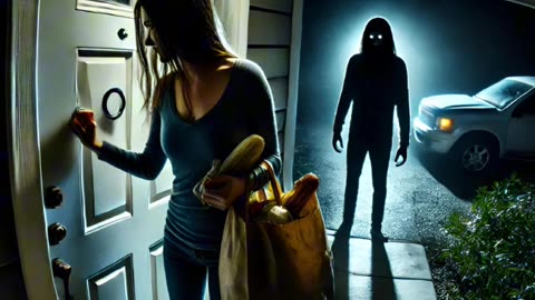 crazy man at the door,horror stories,home alone stories