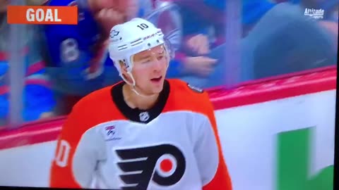 Flyers RW #10 Bobby Brink 🥅(13)🏒Wrist-Shot Goal