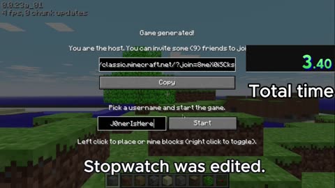 Minecraft (Classic) 4.52 Reach bedrock web