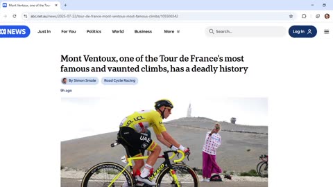 ABC article on deadly section of Tour de France is full of Luciferian symbolism