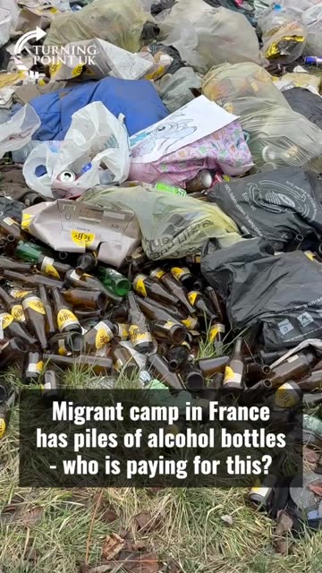 Invaders camp in France 🇫🇷 Turning everywhere into a shithole