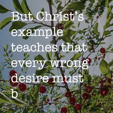 Our Appetites Are Not To Rule Us - EGW