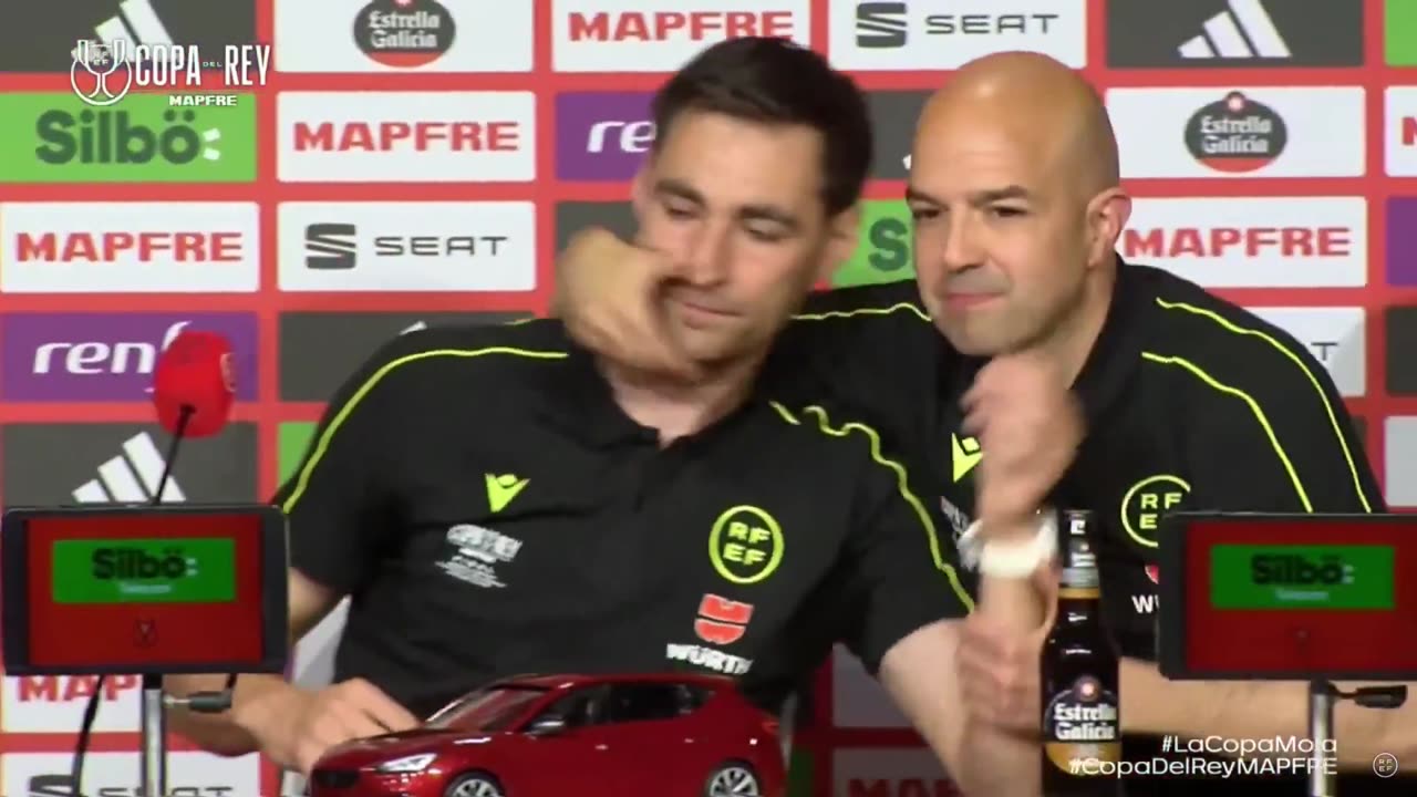 Before the Copa del Rey final, the referee for the match spoke in a press conference..