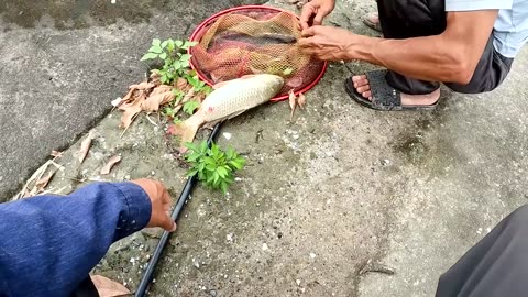 Salmon Spin Casting in River Gravel Bars