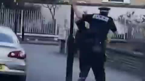 Meanwhile in London, the police have invented a new way of tackling criminals.