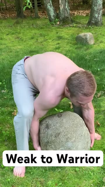 How much do you think this rock weighs？ Weak To Warrior #weaktowarrior