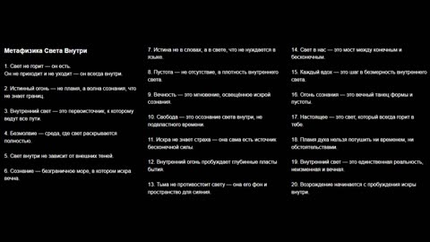 Метафизика Света Внутри