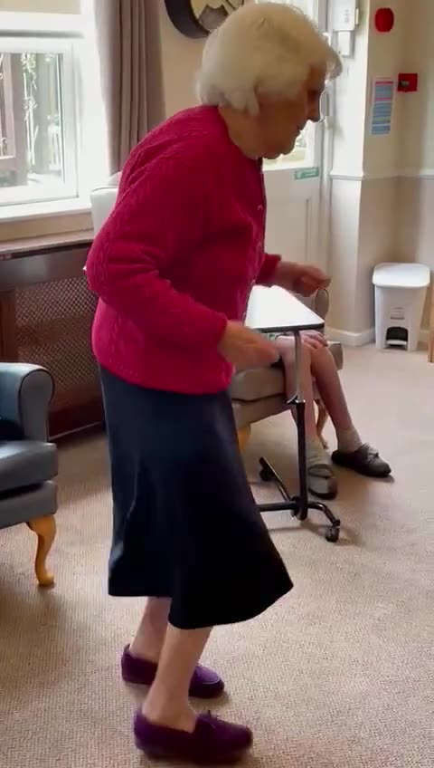 Pat having a dancecare carehome leemountcare foryoupage foryou
