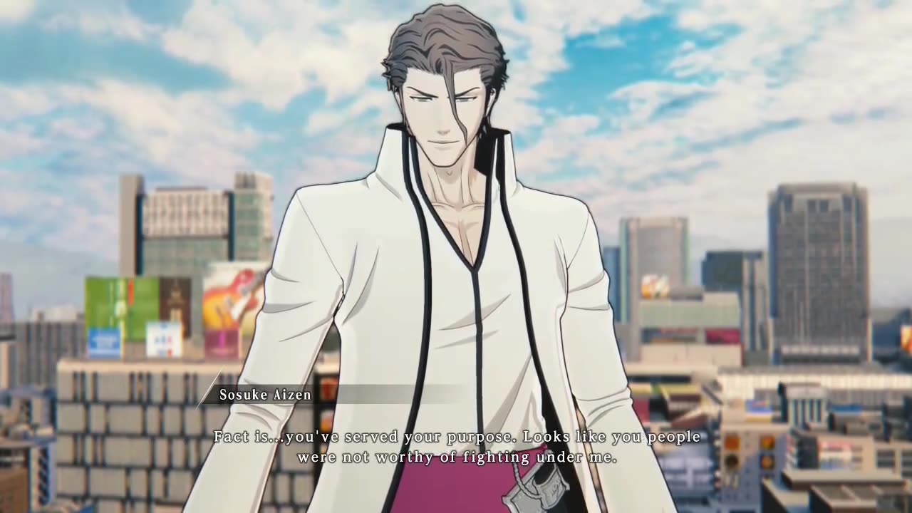 sosuke aizen all dialogue/cutscenes/secret story BLEACH Rebirth of Souls