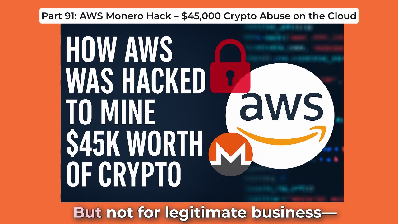 Part 91: AWS Monero Hack – $45,000 Crypto Abuse on the Cloud
