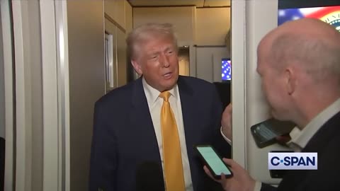 Guess What Time President Trump Held A Presser On Air Force One (VIDEO)