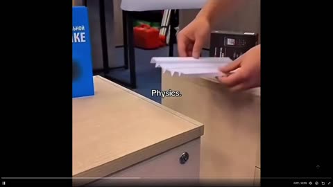 Bugs me out how we can use the same paper - Physics… explained under clip