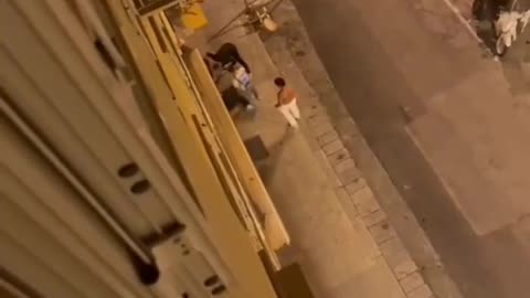 A disabled Italian boy was beaten by a mob of North Africans in Sanremo to show who's boss.